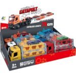 Φορτηγό Μεταφοράς Luna Toys με 1 Αυτοκίνητο Μεταλλικό 6 Χρώματα