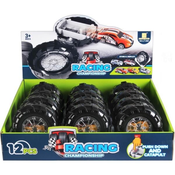 Ρόδα Εκτόξευσης Luna Toys με 1 Μεταλλικό Όχημα 11x11x5εκ.