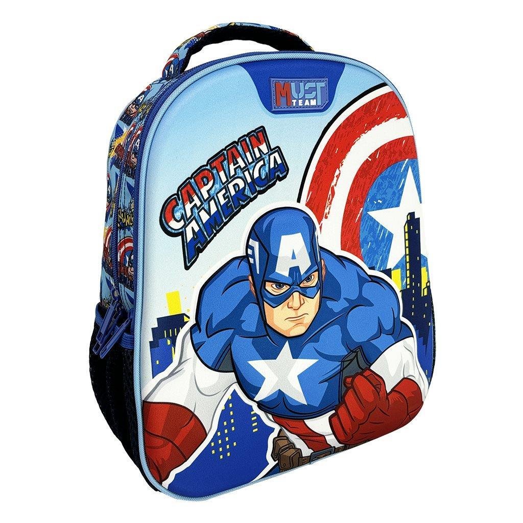 Σχολική Τσάντα Πλάτης Νηπίου Avengers Captain America Must Team 2 Θήκες Σχολική Τσάντα Πλάτης Νηπίου Avengers Captain America Must Team 2 Θήκες - Image 1