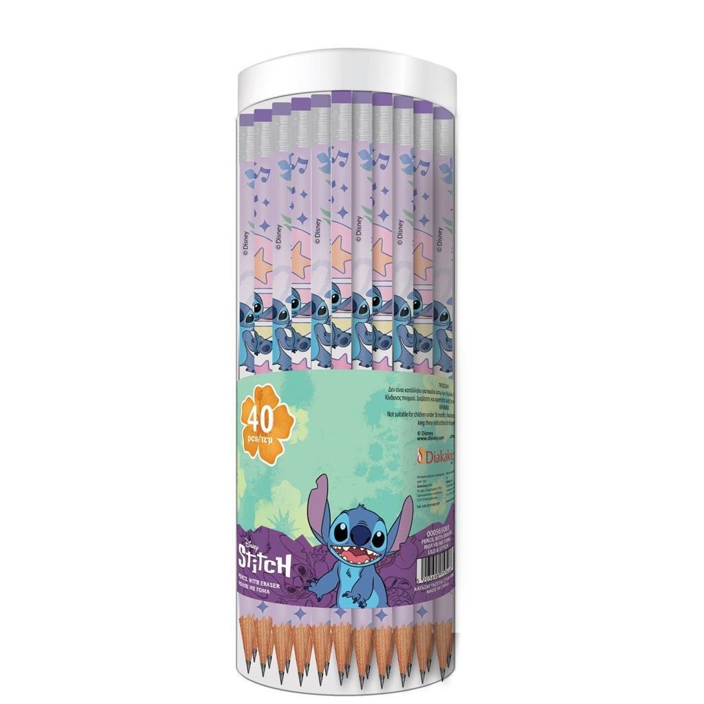 Μολύβι με Γόμα Disney Stitch 2 Σχέδια Μολύβι με Γόμα Disney Stitch 2 Σχέδια - Image 1