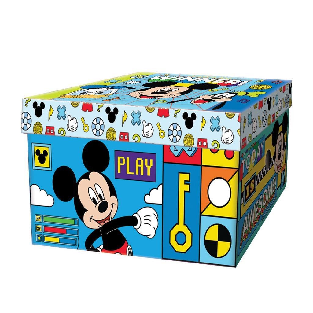 ΚΟΥΤΙ ΑΠΟΘΗΚΕΥΣΗΣ ΑΠΟ ΧΑΡΤΟΝΙ 33Χ24Χ18ΕΚ MICKEY ΚΟΥΤΙ ΑΠΟΘΗΚΕΥΣΗΣ ΑΠΟ ΧΑΡΤΟΝΙ 33Χ24Χ18ΕΚ MICKEY - Image 1