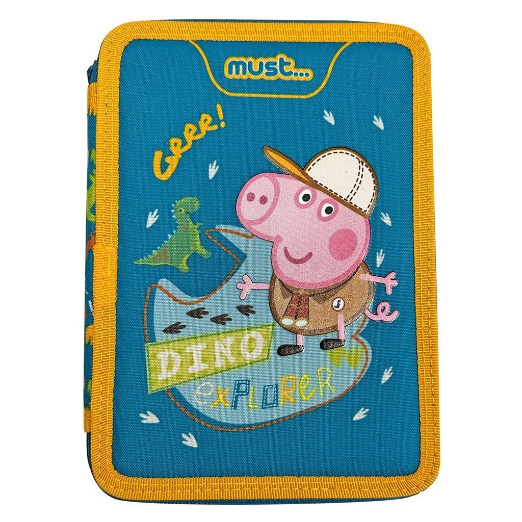 Σχολική Κασετίνα Διπλή Γεμάτη George Pig Dino Explorer Must Σχολική Κασετίνα Διπλή Γεμάτη George Pig Dino Explorer Must - Image 1